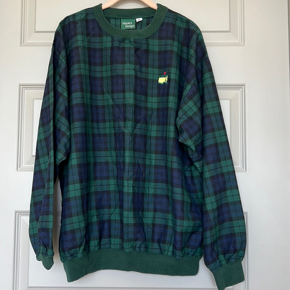 Blue & green plaid Master’s long sleeve